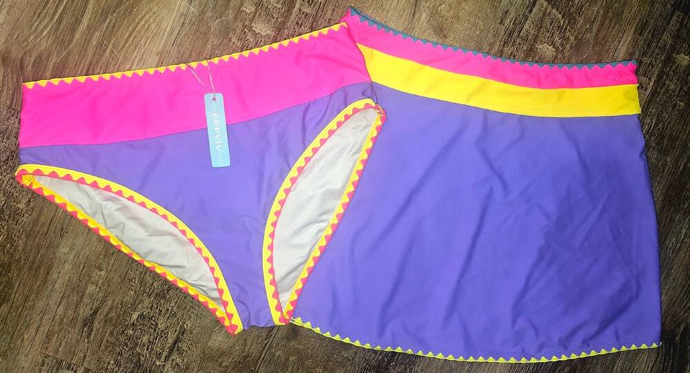 Popvil Swim Bottoms And Skirt XL